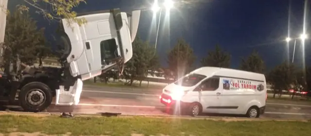 Gece otoyolda acil müdahale